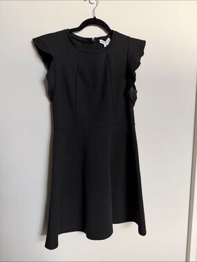 BCBGeneration Black Minimal Crewneck Dress